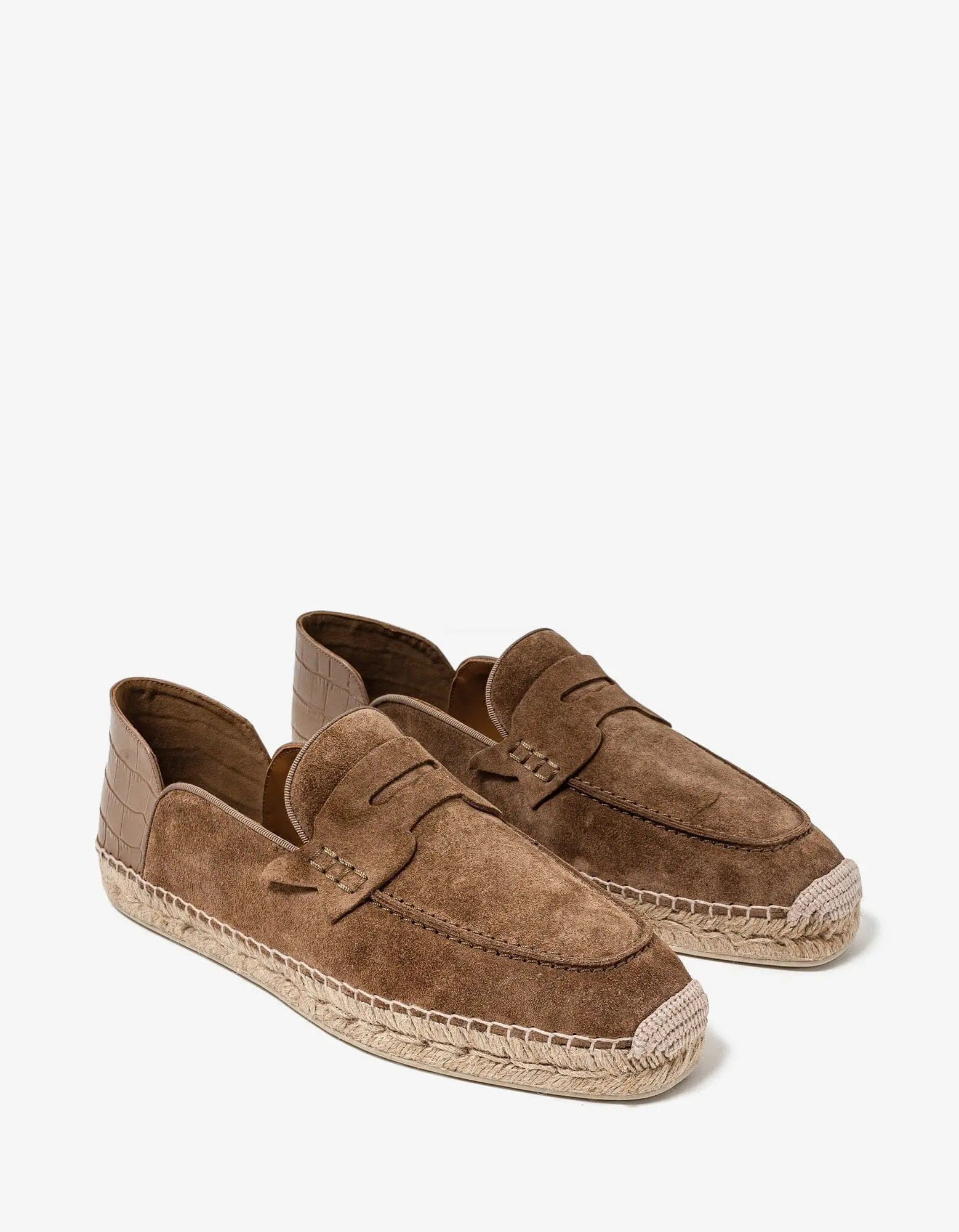 Men's loafers with a moc - toe designChristian Louboutin Paquepapa No Back Brown Espadrilles Men's loafers with a moc - toe designChristian Louboutin Paquepapa No Back Brown Espadrilles