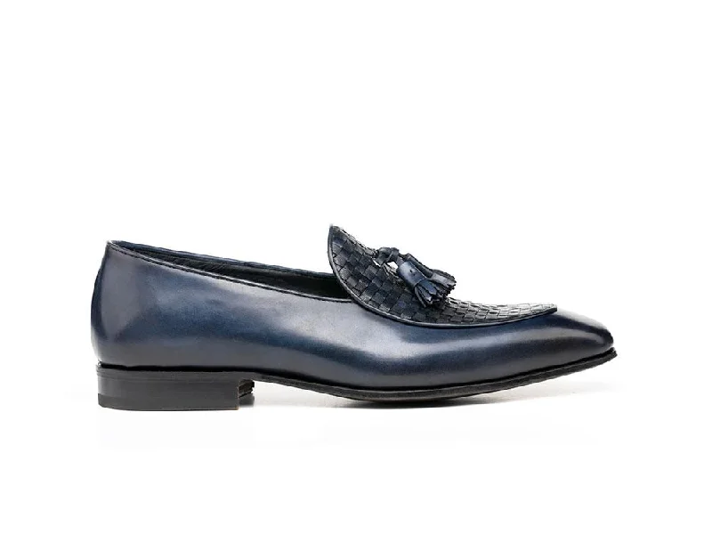 Men's leather loafers with a penny slotClaudio