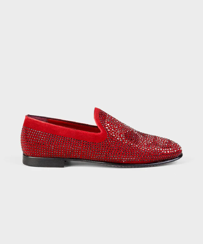Men's loafers with a pointed toe for a stylish appearanceSuede With Stones