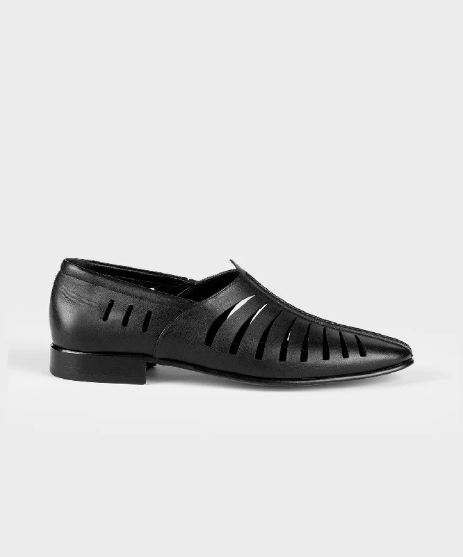 Men's loafers with a cushioned footbedAwesome Black Loafers