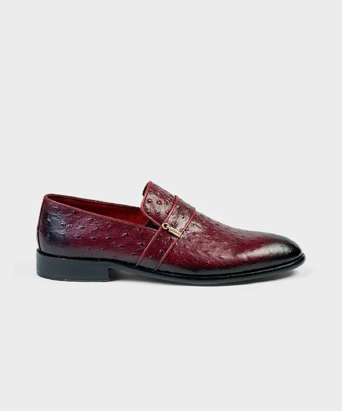 Men's loafers with a removable insole for cleaningRed Leather Loafers