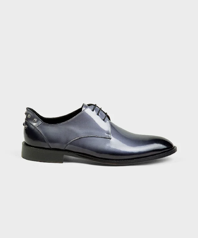 Men's loafers with a rubber sole for durabilityGray Patent Loafer