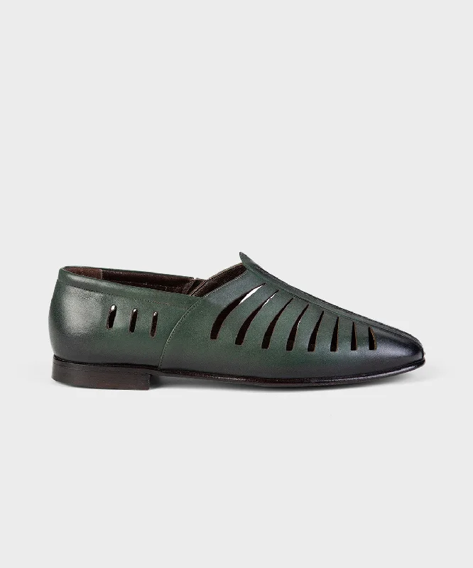 Men's loafers with a perforated leather upper for ventilationAwesome Green Loafers Men's loafers with a perforated leather upper for ventilationAwesome Green Loafers