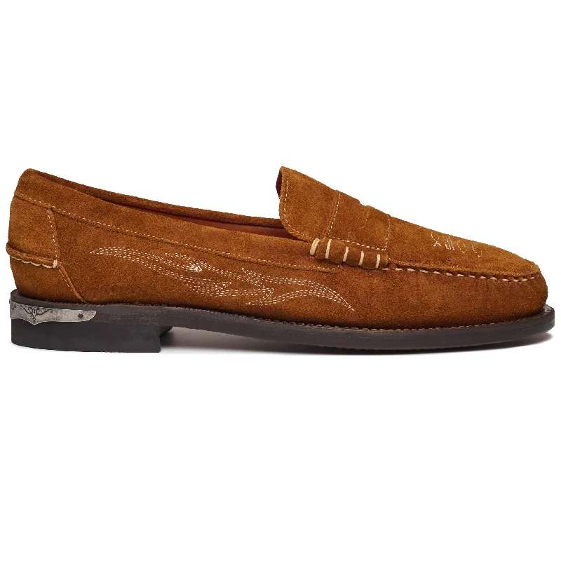Men's loafers with a pointed toe for a stylish appearanceDan Dallas -  Brown Cognac