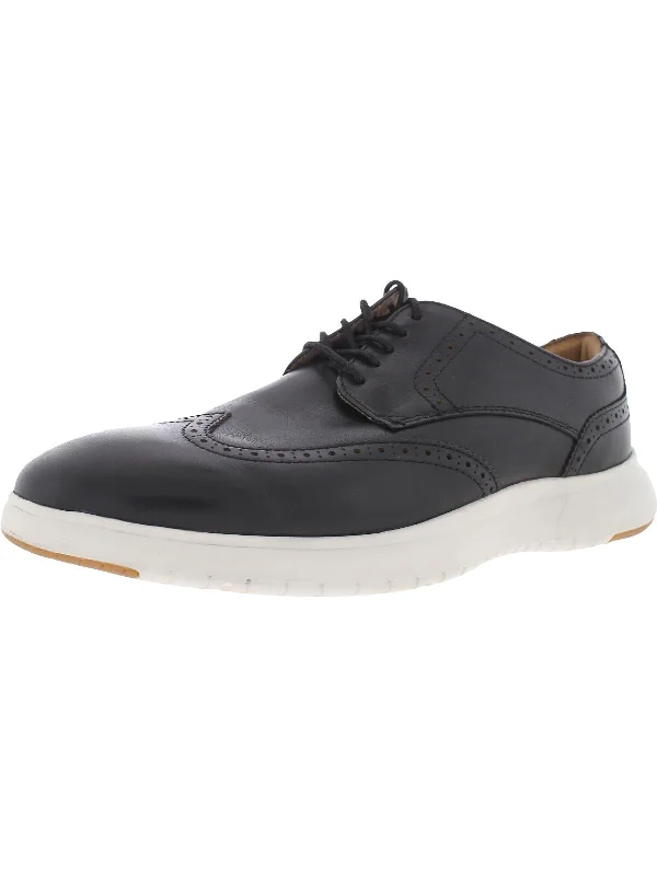 Dash Mens Leather Wingtip Oxfords