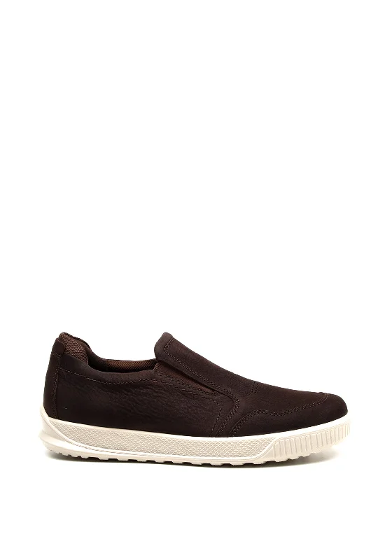 Men's casual shoes with a metallic trimEcco Mens Byway Slip On Shoes, Brown
