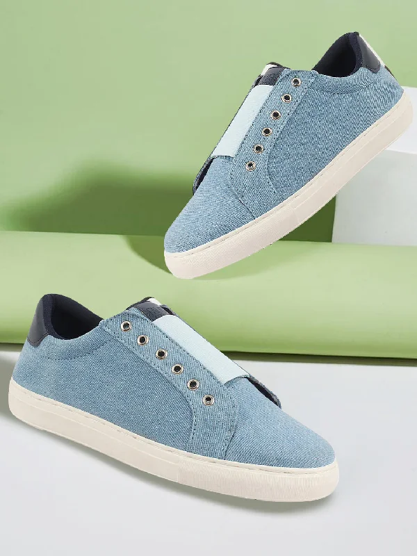 Men's casual shoes with a padded heel for comfortMen Sky Blue Elastic Closure Comfort Canvas Denim Slip On Sneaker Shoes Men's casual shoes with a padded heel for comfortMen Sky Blue Elastic Closure Comfort Canvas Denim Slip On Sneaker Shoes