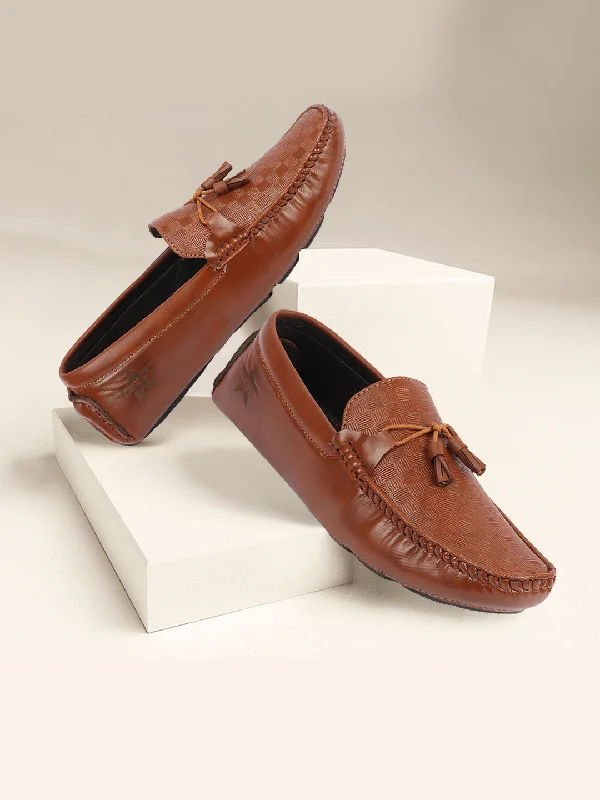 Breathable men's casual shoes for warm weatherMen Tan Textured Design Casual Tassel Slip On Driving Loafer and Moccasins Breathable men's casual shoes for warm weatherMen Tan Textured Design Casual Tassel Slip On Driving Loafer and Moccasins