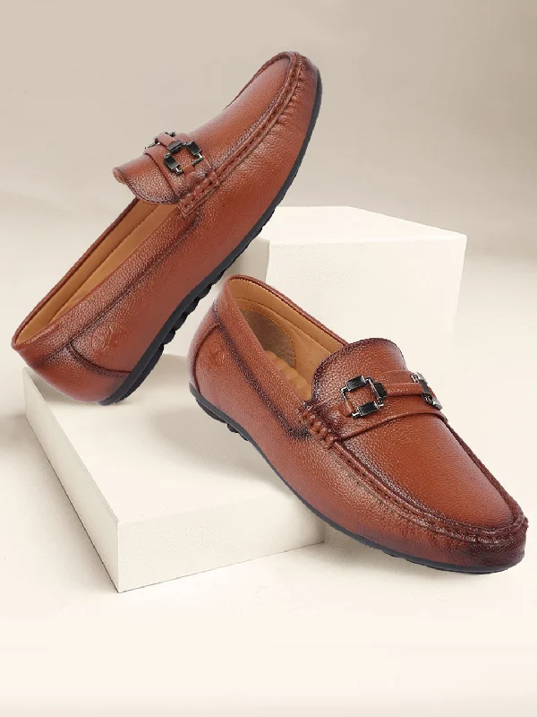 Men's casual shoes with a removable footbed for cleaningMen Tan Textured Design Horsebit Buckle Casual Classic Slip On Moccasins and Loafers Men's casual shoes with a removable footbed for cleaningMen Tan Textured Design Horsebit Buckle Casual Classic Slip On Moccasins and Loafers