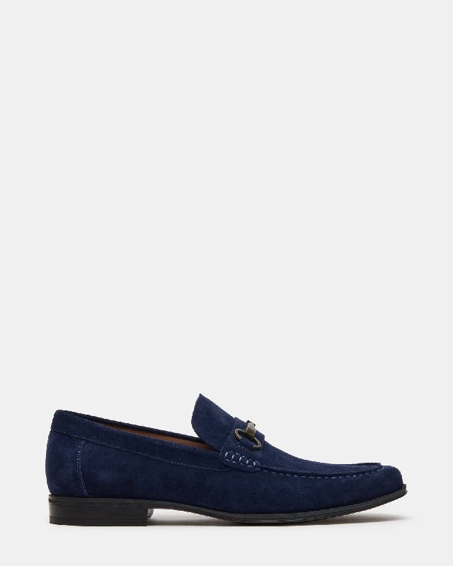 Men's loafers with a removable insole for cleaningGADDIS NAVY SUEDE
