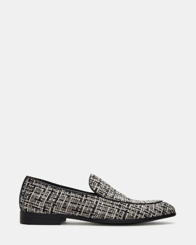 Men's loafers with a tassel front for a classic lookGALIA BLACK TWEED