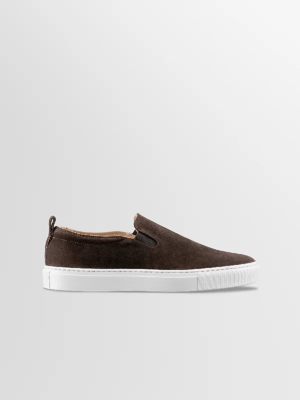Suede men's loafers for a soft and luxurious feelGarda in Espresso