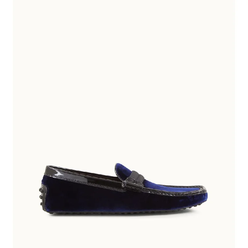 Men's loafers with a decorative buckleGommino Driving Shoes in Velvet