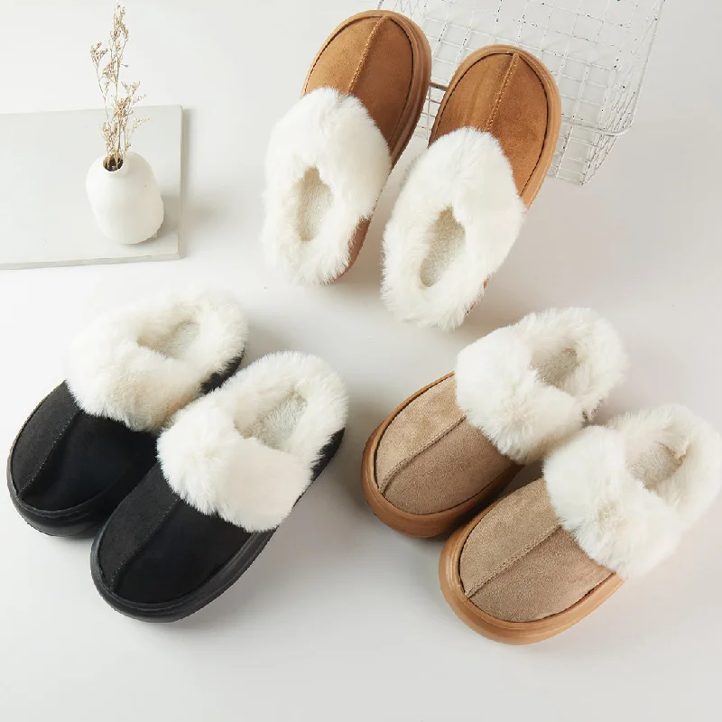 Classic Suede Soft Home Slippers Pack of 6