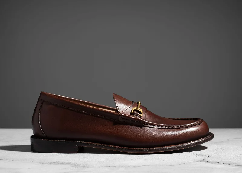 Men's loafers with a perforated leather upper for ventilationHorsebit Loafer Tobacco Calf Men's loafers with a perforated leather upper for ventilationHorsebit Loafer Tobacco Calf