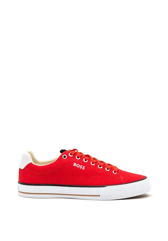 Men's casual shoes with a soft insole for cushioningHugo Boss Aiden Tennis Shoe, Red Men's casual shoes with a soft insole for cushioningHugo Boss Aiden Tennis Shoe, Red