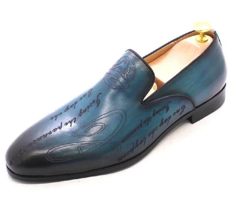 Men's loafers with a pointed toe for a stylish appearanceThe Napul - Italian Style Hand Painted Leather Loafers Men's loafers with a pointed toe for a stylish appearanceThe Napul - Italian Style Hand Painted Leather Loafers