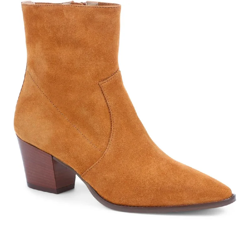 Kallie Suede Heeled Ankle Boots - KALLIE / 323 637