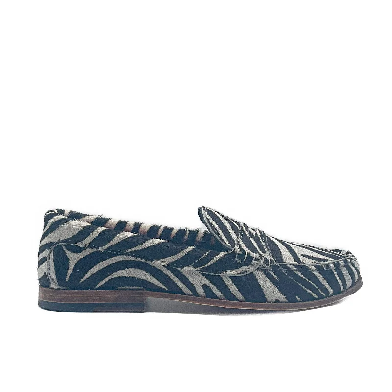 Men's loafers with a tassel front for a classic lookKKB Penny Loafer:  Zebra Print