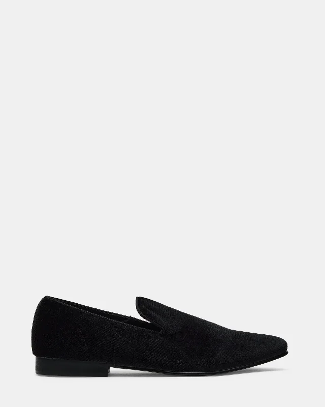 Men's loafers with a cushioned footbedLAIGHT BLACK VELVET