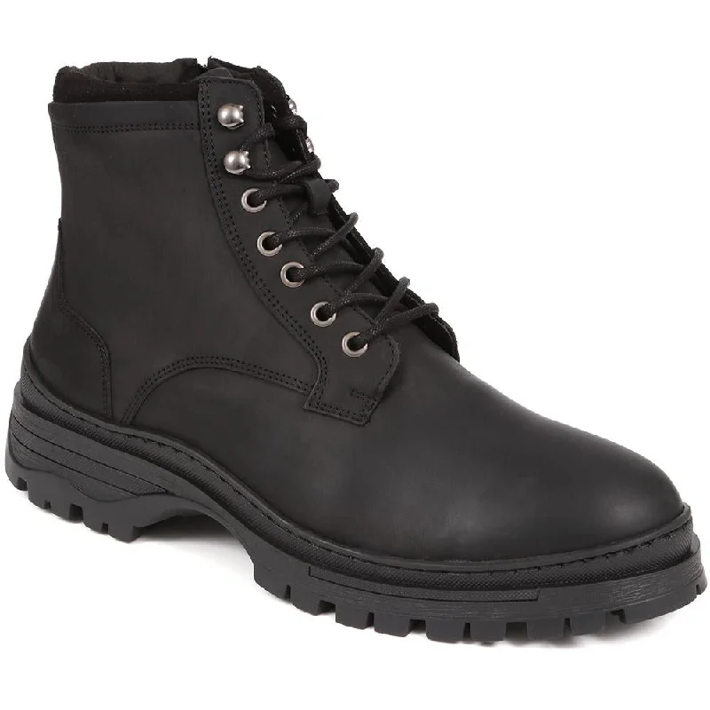 Men's casual shoes with a sporty look and feelLeather Lace-Up Ankles Boots - DEXTON / 324 498 Men's casual shoes with a sporty look and feelLeather Lace-Up Ankles Boots - DEXTON / 324 498