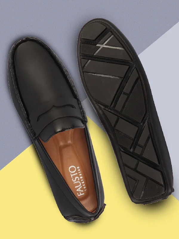 Men's loafers with a low - heeled designMen Black Hand Stitched Comfort Loafer and Moccasin Shoes Men's loafers with a low - heeled designMen Black Hand Stitched Comfort Loafer and Moccasin Shoes