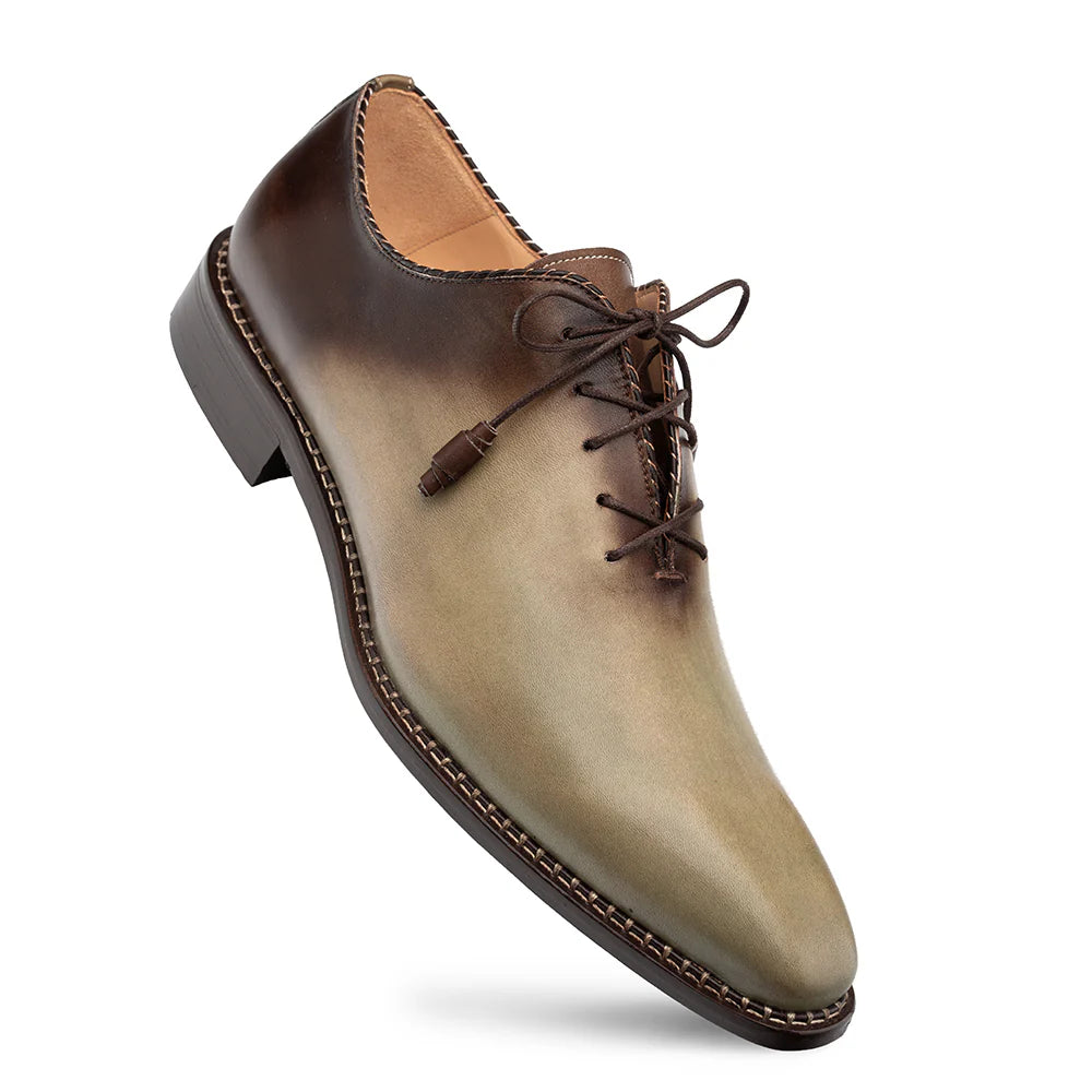 Mezlan Barbaro 21316 Olive/Mocha Two-Tone Oxfords