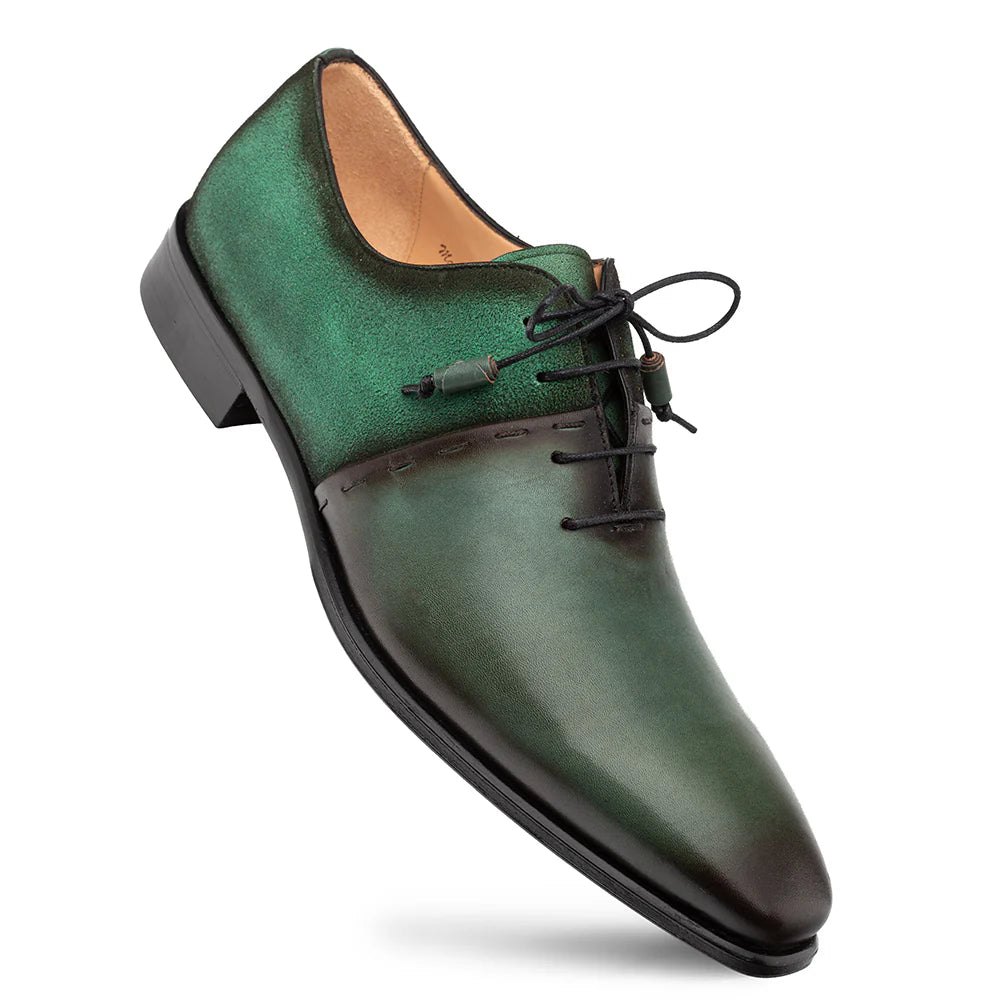 Mezlan Colomer 21342 Forest/Green Calf/Suede Oxfords