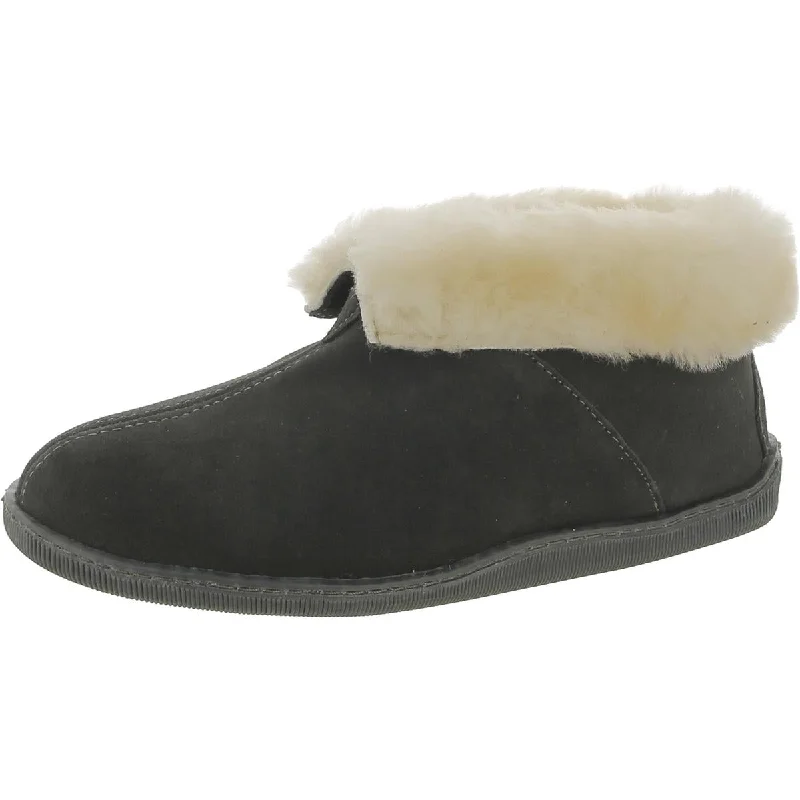 Minnetonka Mens SHEEPSKIN Leather Sheep Fur Lined Booties