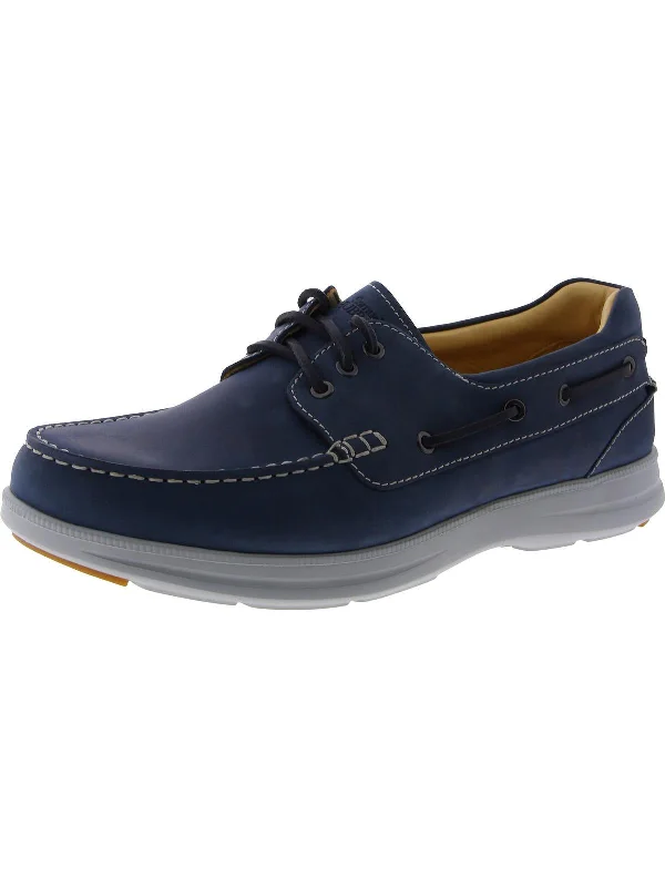 New Endeavor Mens Leather Slip On Oxfords