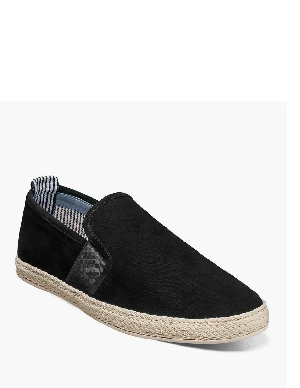 Suede men's loafers for a soft and luxurious feelNino In Black