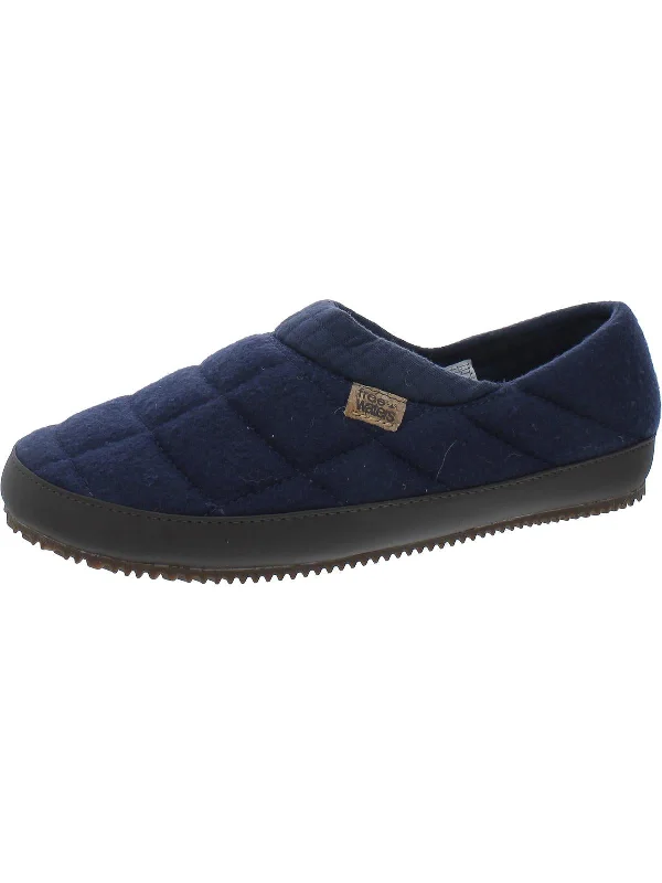 Norman Mens Quilted Comfy Scuff Slippers