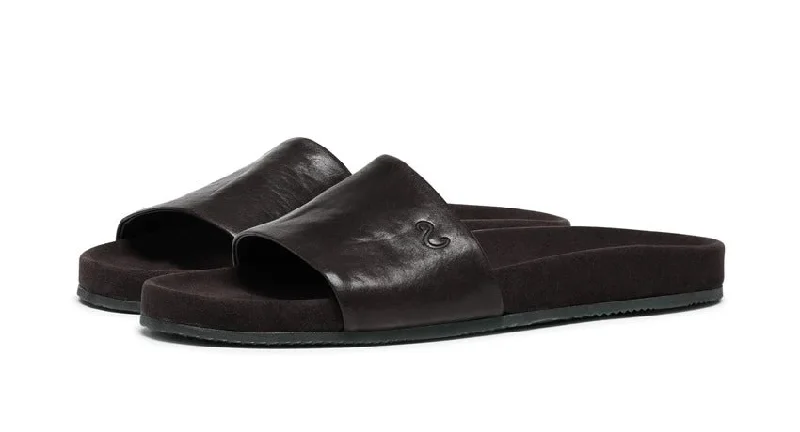 Oliver Sweeney Valtos  Leather Slides - Brown