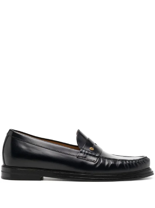 Men's loafers with a decorative bucklePenny-Slot Leather Loafers