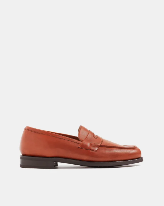 Men's loafers with a leather lacing systemBrown Soft Leather  Loafer