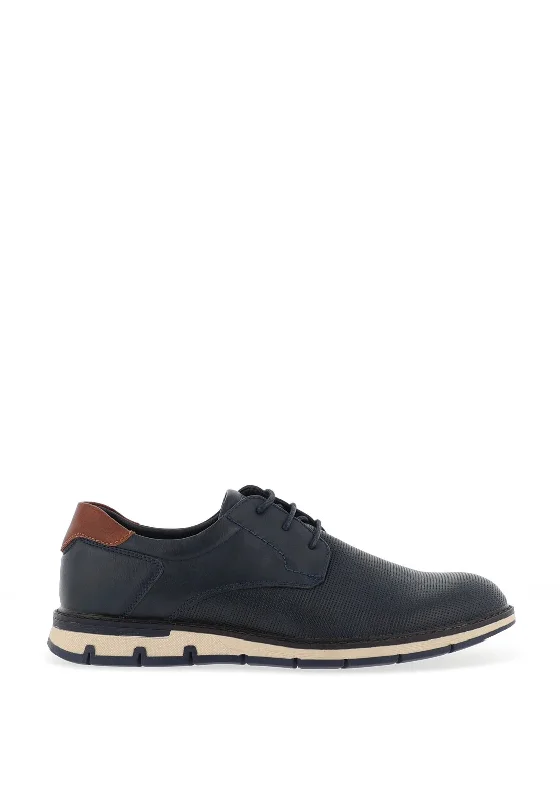 Men's casual shoes with a logo patch on the tongueBrent Orewa Casual Laced Shoe, French Blue Men's casual shoes with a logo patch on the tongueBrent Orewa Casual Laced Shoe, French Blue