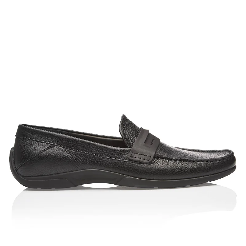 Men's loafers with a leather lacing systemPorsche Design Driver Black Calf Grain Moccasins Men's loafers with a leather lacing systemPorsche Design Driver Black Calf Grain Moccasins