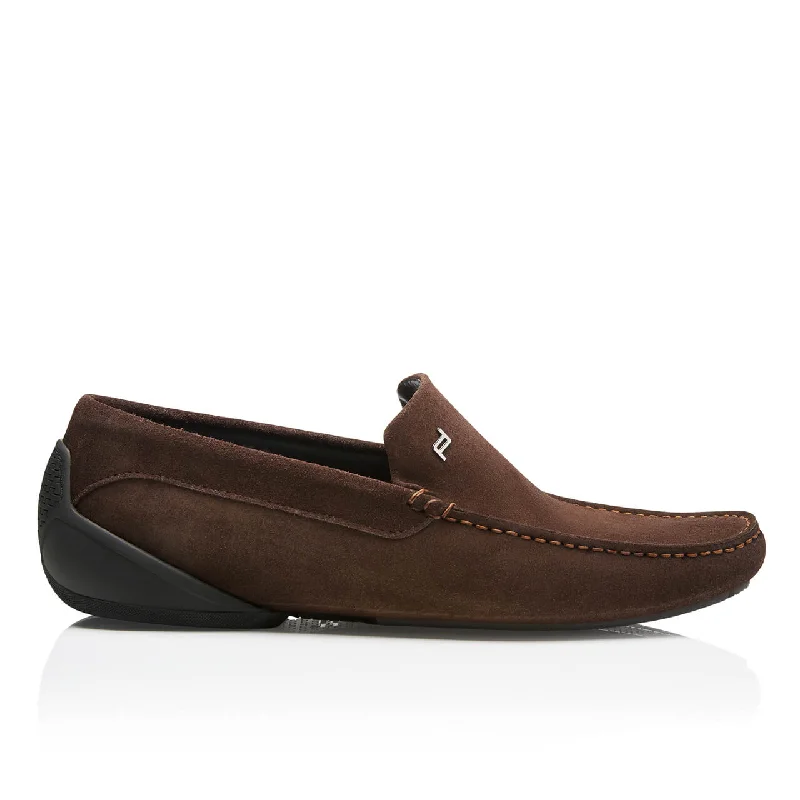 Men's loafers with a leather lining for comfortPorsche Design Monaco Velours Espresso Moccasins Men's loafers with a leather lining for comfortPorsche Design Monaco Velours Espresso Moccasins