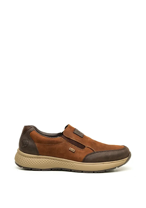 Men's casual shoes with a soft insole for cushioningRieker Mens Slip-on Shoe, Brown Men's casual shoes with a soft insole for cushioningRieker Mens Slip-on Shoe, Brown