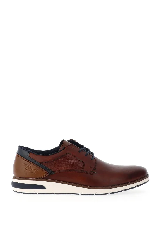 Men's casual sneakers with a mesh upperRieker Men’s Casual Laced Shoes, Tan