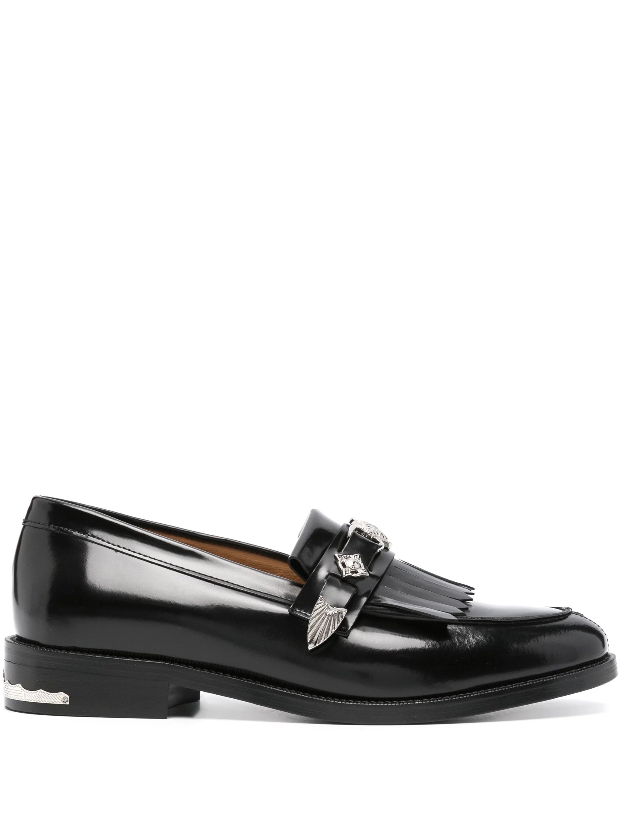 Men's loafers with a cushioned footbedStud-Embellished Leather Loafers