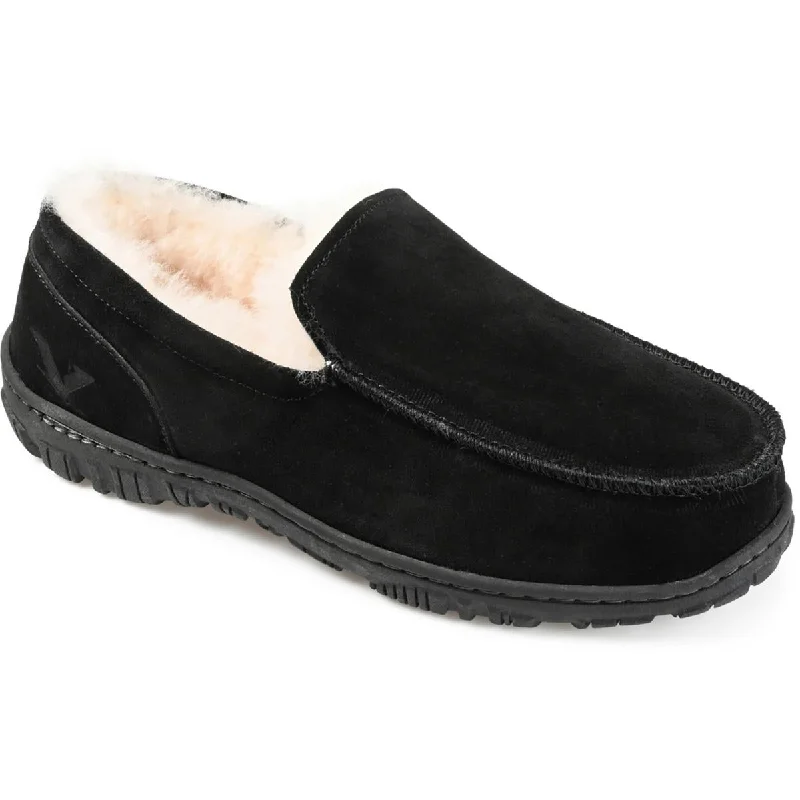 Territory Mens Walkabout Faux Suede Moccasin Slippers