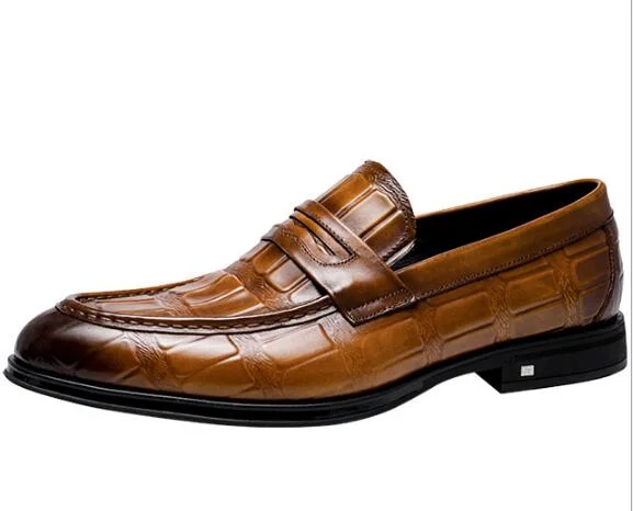 Men's loafers with a tassel front for a classic lookThe Milanino 3 - Men's Elegant Dress Shoes Loafers (Crocodile pattern) Men's loafers with a tassel front for a classic lookThe Milanino 3 - Men's Elegant Dress Shoes Loafers (Crocodile pattern)
