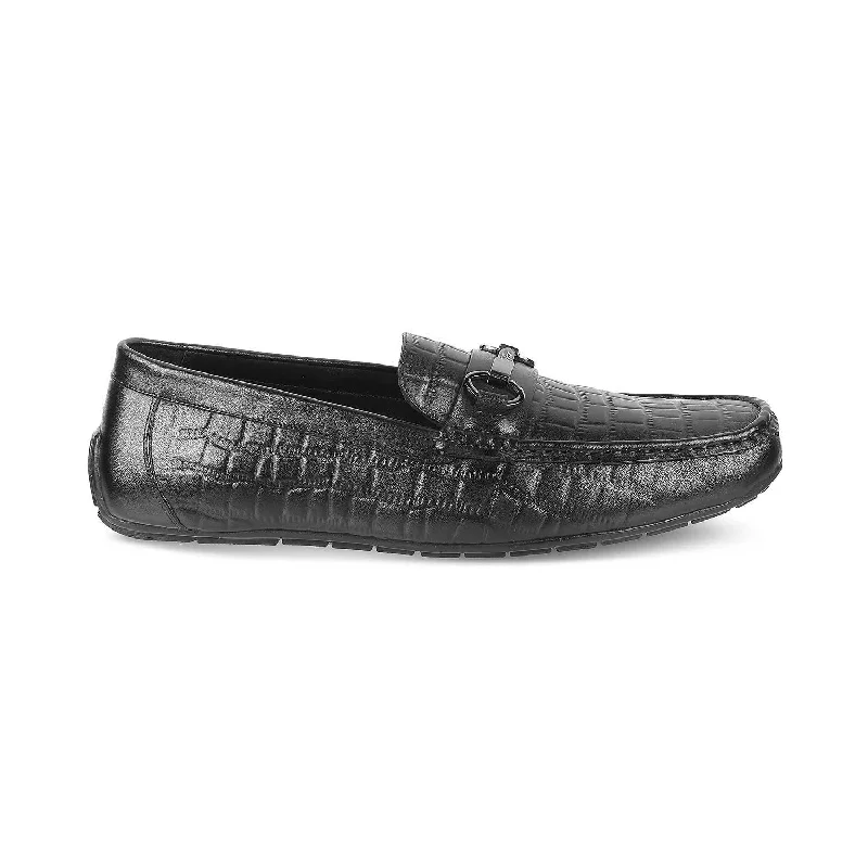 Men's loafers with a leather lining for comfortThe Miluck Black Men's Textured Leather Driving Loafers Tresmode Men's loafers with a leather lining for comfortThe Miluck Black Men's Textured Leather Driving Loafers Tresmode