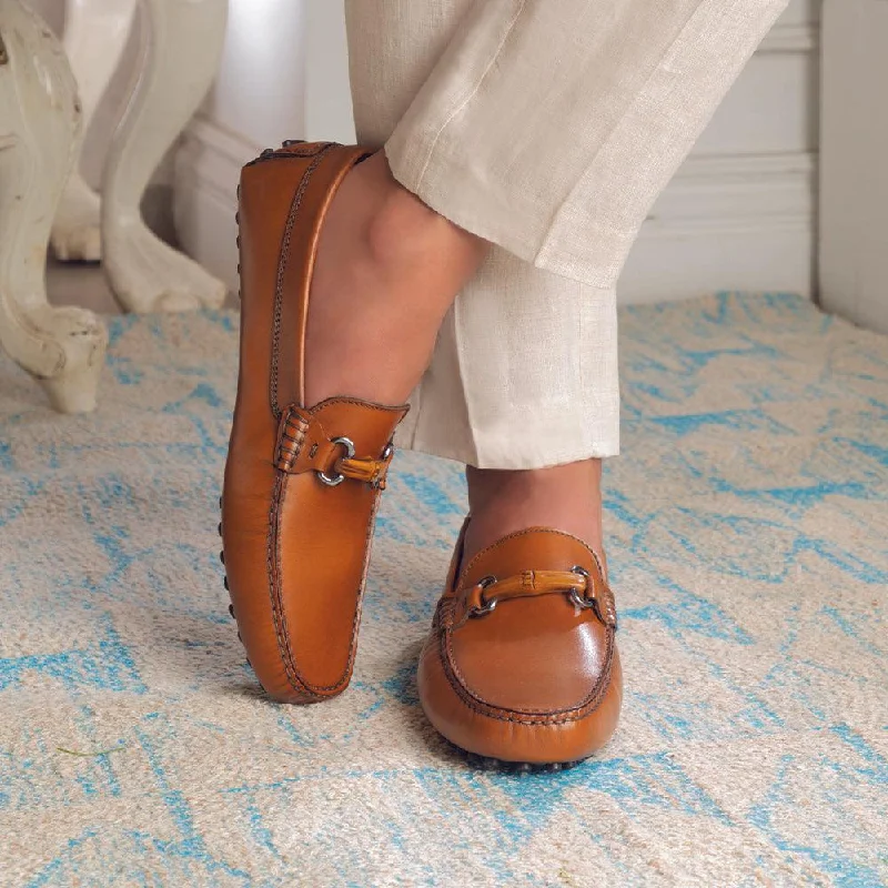 Men's loafers with a tassel front for a classic lookThe Mirocleto Tan Men's Handcrafted Leather Driving Loafers Tresmode Men's loafers with a tassel front for a classic lookThe Mirocleto Tan Men's Handcrafted Leather Driving Loafers Tresmode