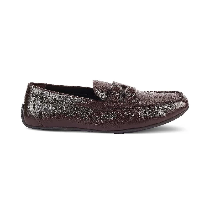 Men's loafers with a perforated leather upper for ventilationThe Roby Brown Men's Double Monk Shoes Tresmode Men's loafers with a perforated leather upper for ventilationThe Roby Brown Men's Double Monk Shoes Tresmode