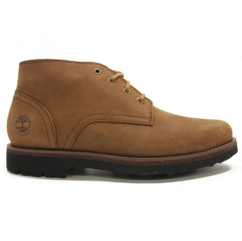 Men's casual shoes with a logo patch on the tongueAlden Brook Nubuck Men's Chukka Shoes