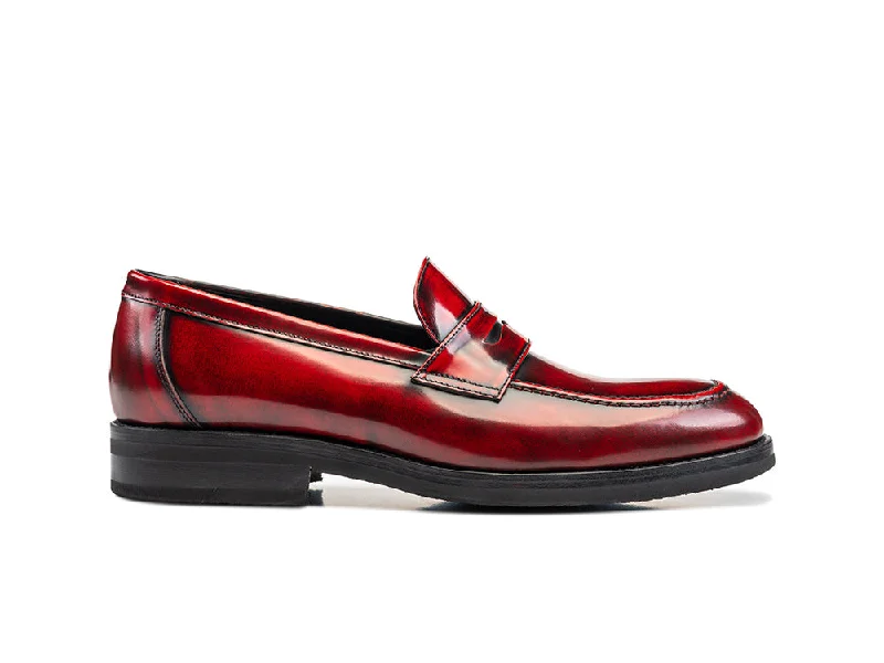 Men's leather loafers with a penny slotUliassi