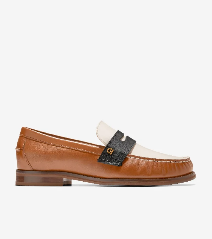 Men's loafers with a perforated leather upper for ventilationWomen's Lux Pinch Penny Loafers