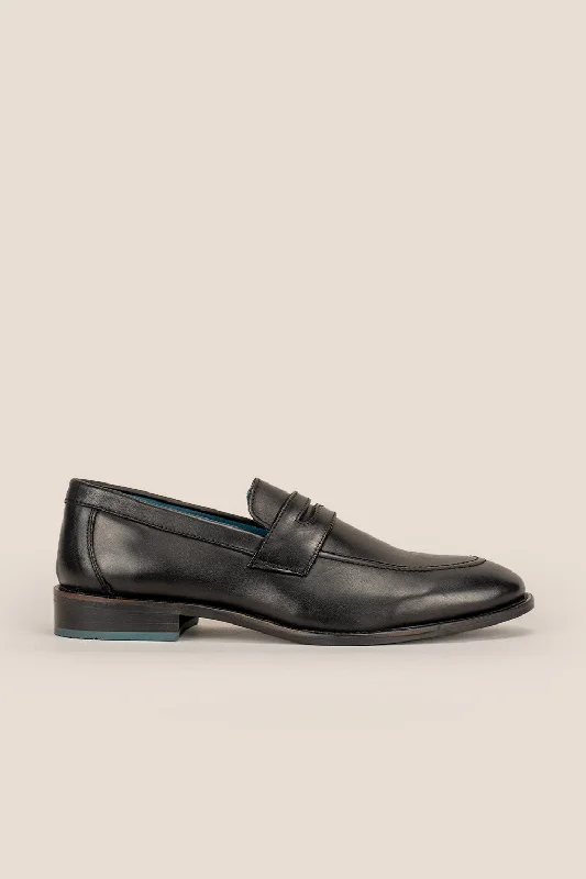 Men's loafers with a removable insole for cleaningWyatt Black